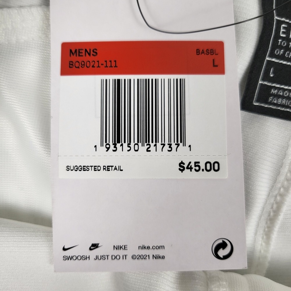 Nike Baseball Pants Mens L White NEW BQ9021-111 Team Engineered Mesh - Picture 7 of 11